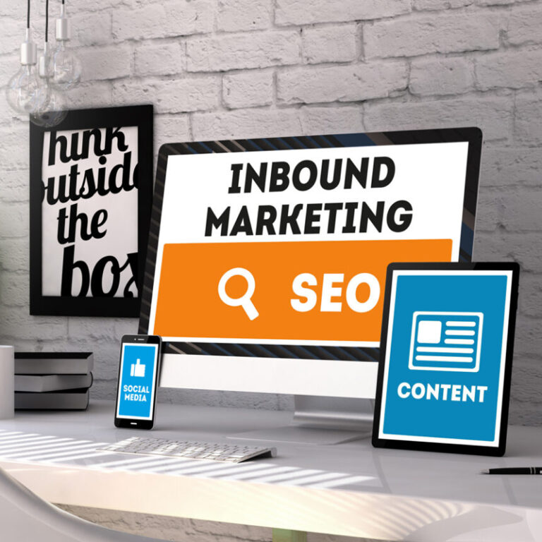 Webdesign Kevelaer 14 Illustration SEO und Seite auf verschiedenen Endgeräten